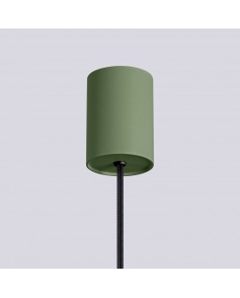 Lampa wisząca HALO 1 zielona oliwka Sollux SL.1724