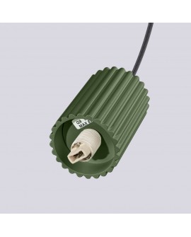 Lampa wisząca HALO 3P zielona oliwka Sollux SL.1725