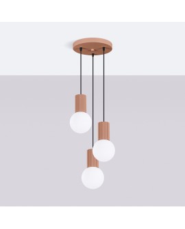 Lampa wisząca HALO 3P mocca Sollux SL.1735