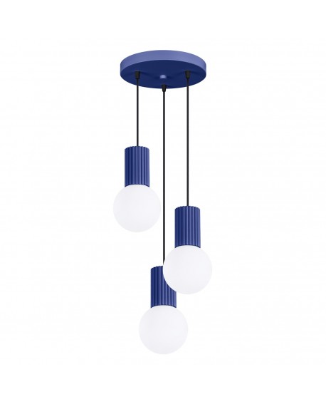 Lampa wisząca HALO 3P ultramaryna Sollux SL.1740