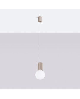 Lampa wisząca HALO 1 taupe Sollux SL.1744