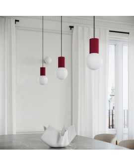Lampa wisząca HALO 1 burgund Sollux SL.1749