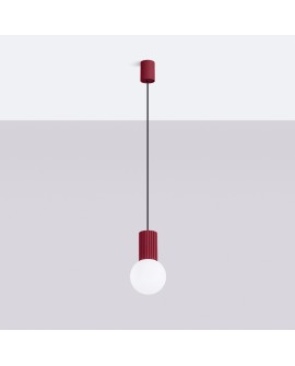 Lampa wisząca HALO 1 burgund Sollux SL.1749
