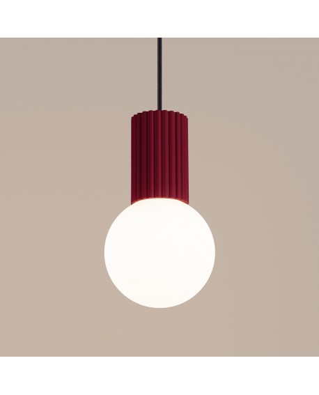 Lampa wisząca HALO 1 burgund Sollux SL.1749