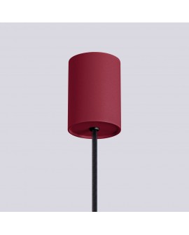 Lampa wisząca HALO 1 burgund Sollux SL.1749