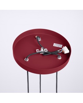 Lampa wisząca HALO 3P burgund Sollux SL.1750