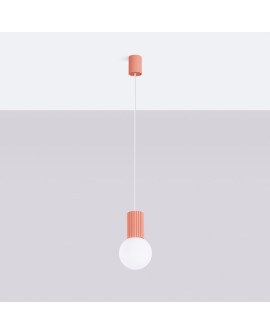 Lampa wisząca HALO 1 brzoskwiniowa Sollux SL.1754