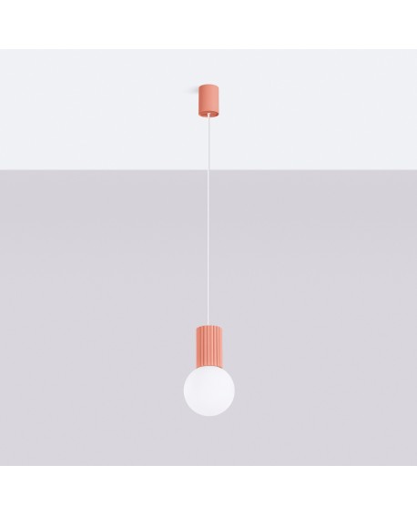 Lampa wisząca HALO 1 brzoskwiniowa Sollux SL.1754