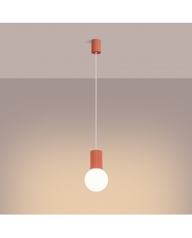 Lampa wisząca HALO 1 brzoskwiniowa Sollux SL.1754