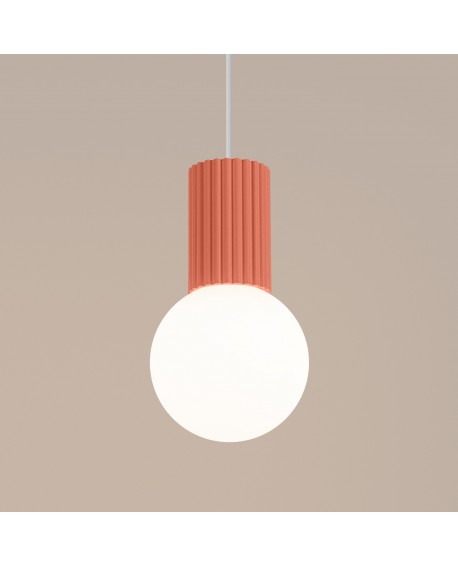 Lampa wisząca HALO 1 brzoskwiniowa Sollux SL.1754