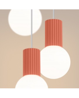 Lampa wisząca HALO 3P brzoskwiniowa Sollux SL.1755