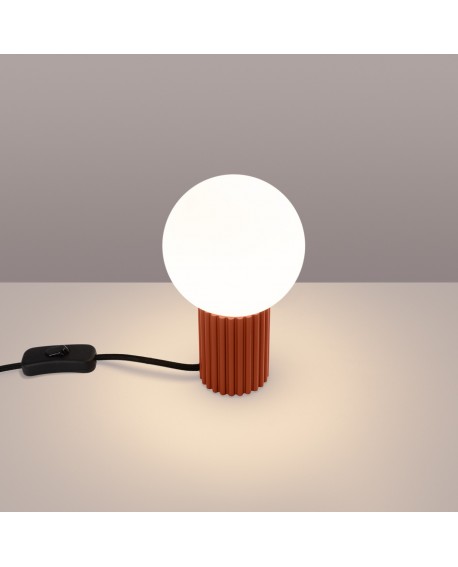 Lampa biurkowa HALO ochra czerwona Sollux SL.1731