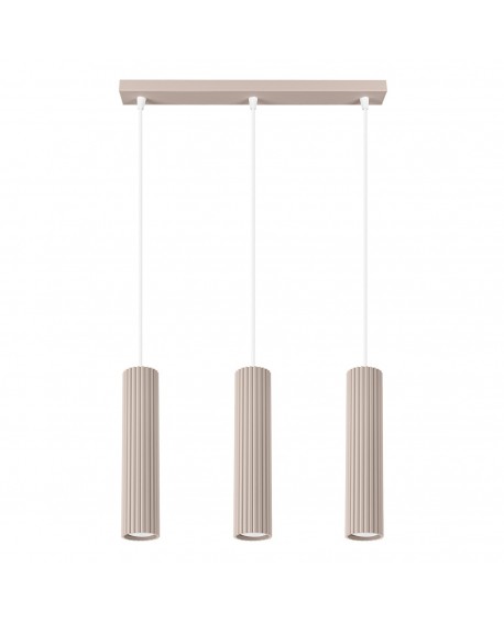 Lampa wisząca KARBON 3L taupe Sollux SL.1774