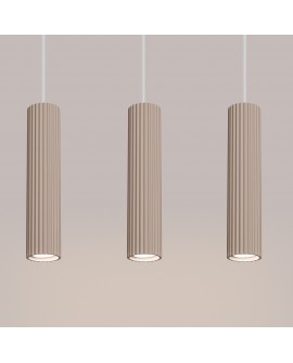 Lampa wisząca KARBON 3L taupe Sollux SL.1774