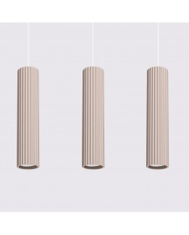 Lampa wisząca KARBON 3L taupe Sollux SL.1774