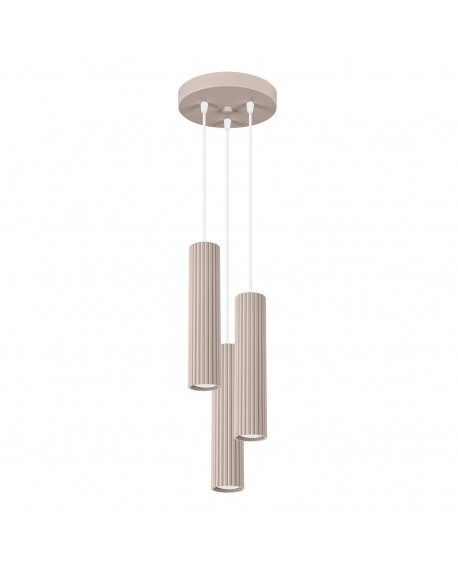 Lampa wisząca KARBON 3P taupe Sollux SL.1775
