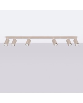 Plafon KARBON 6L taupe Sollux SL.1766
