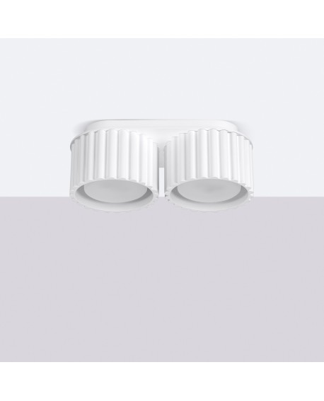 Plafon AURA 2 biały Gx53 Sollux SL.1783