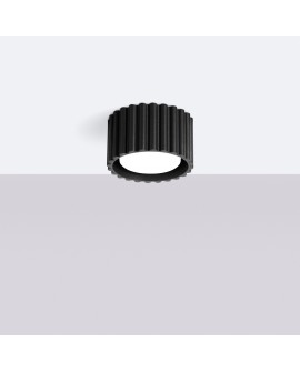 Plafon AURA 1 czarny Gx53 Sollux SL.1787