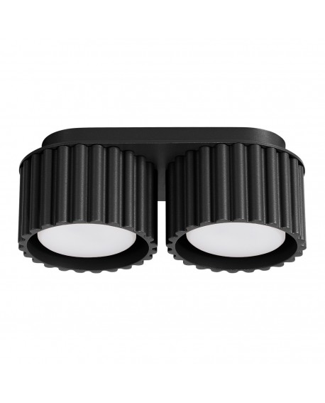 Plafon AURA 2 czarny Gx53 Sollux SL.1788