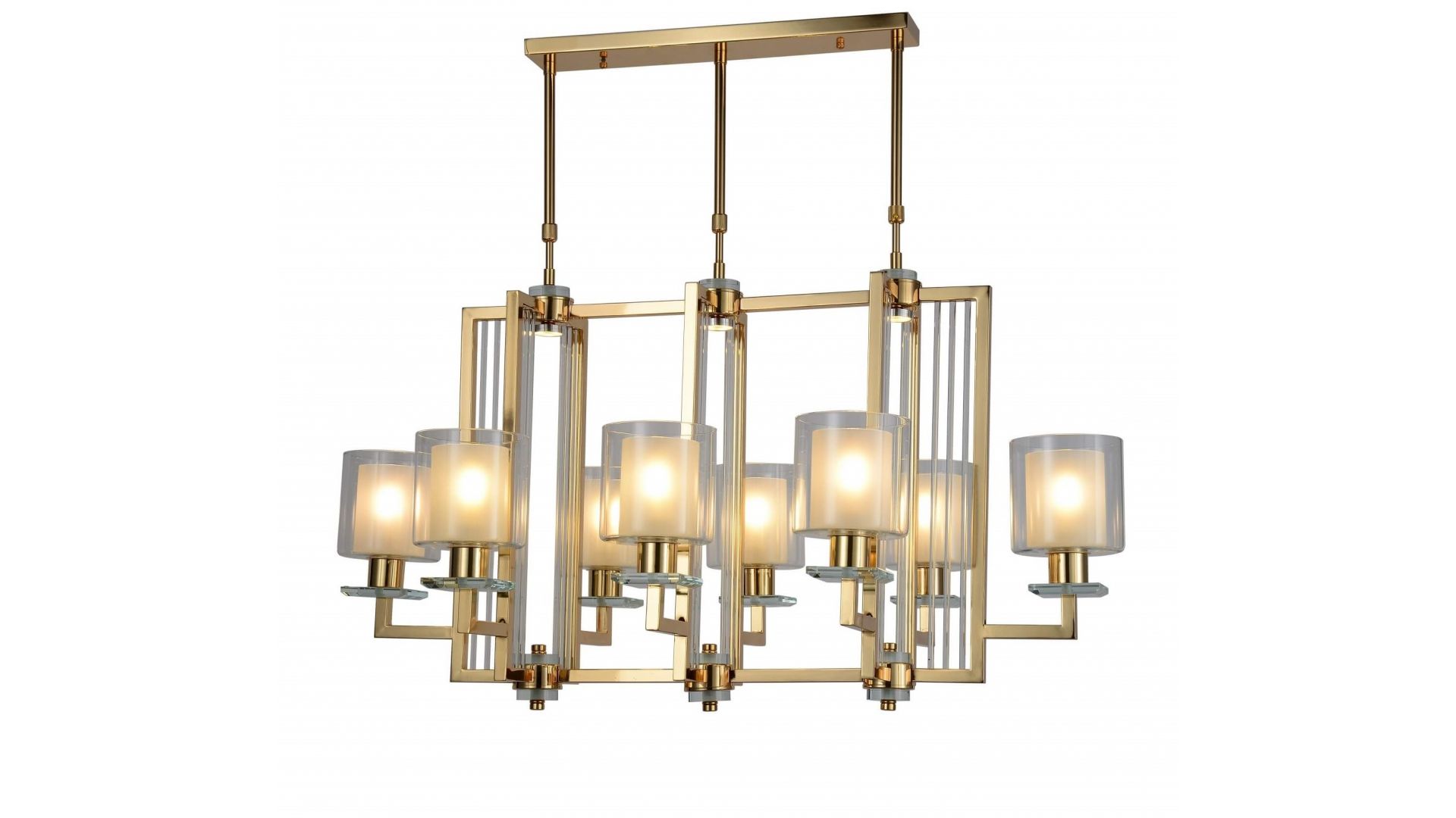 lampa wisząca nowoczesna złota manhattan pro lumina deco na białym tle