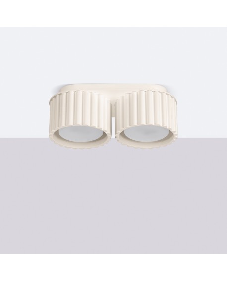 Plafon AURA 2 beżowy Gx53 Sollux SL.1793