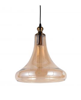 NOWOCZESNA LAMPA WISZĄCA LOFT BURSZTYNOWA ZAGA