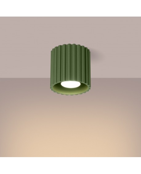 Plafon AURA 1 zielony oliwkowy GU10 Sollux SL.1794