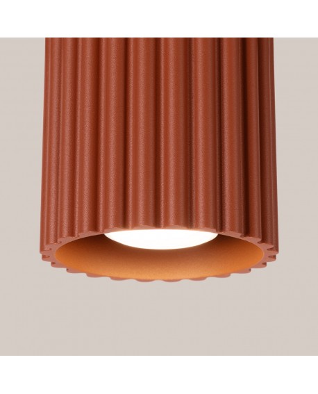 Plafon AURA 1 ochra czerwona GU10 Sollux SL.1799