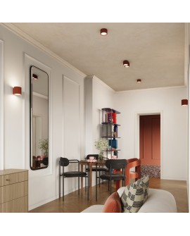 Plafon AURA 1 ochra czerwona Gx53 Sollux SL.1802
