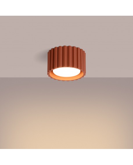 Plafon AURA 1 ochra czerwona Gx53 Sollux SL.1802