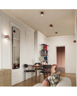 Plafon AURA 1 mocca GU10 Sollux SL.1804