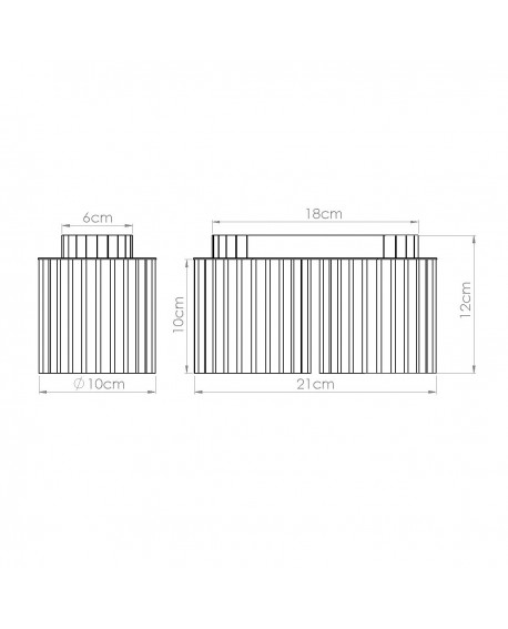 Plafon AURA 2 mocca GU10 Sollux SL.1805