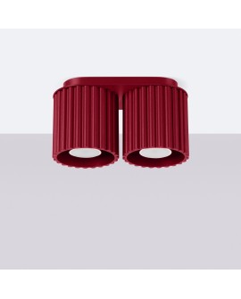 Plafon AURA 2 burgund GU10 Sollux SL.1820