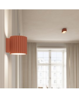 Plafon AURA 1 brzoskwiniowy Gx53 Sollux SL.1827