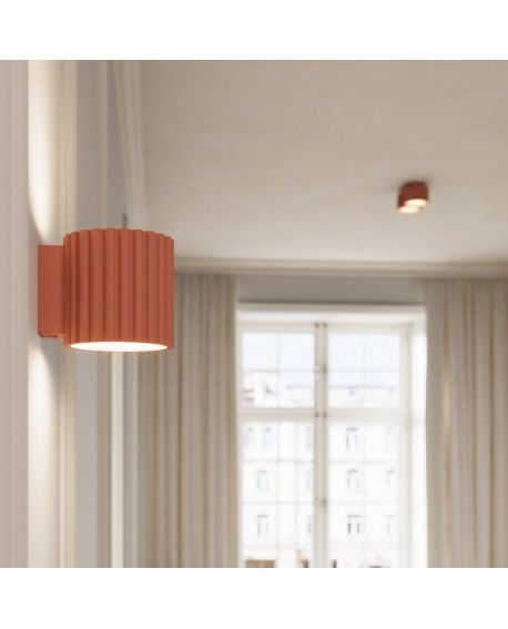 Plafon AURA 1 brzoskwiniowy Gx53 Sollux SL.1827