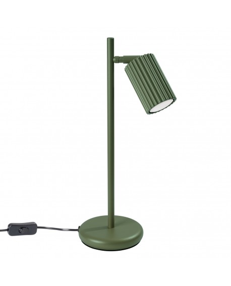 Lampa biurkowa KARBON zielona oliwka Sollux SL.1624