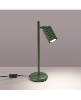 Lampa biurkowa KARBON zielona oliwka Sollux SL.1624