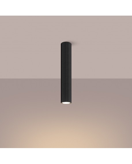 Plafon KARBON 40 czarny Sollux SL.1571