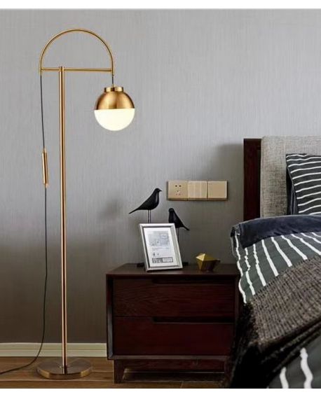 LAMPA STOJĄCA PODŁOGOWA MOSIĘŻNA BERTINI