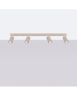 Plafon KARBON 4L taupe Sollux SL.1765