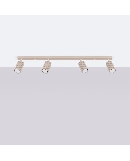 Plafon KARBON 4L taupe Sollux SL.1765