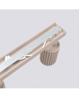Plafon KARBON 4L taupe Sollux SL.1765