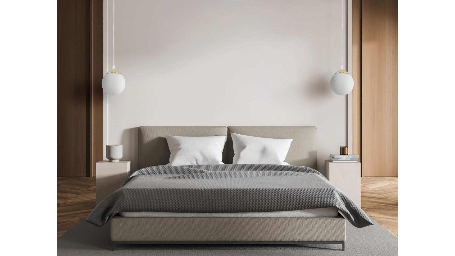 Lampa wisząca FINO W1 Lampit jako elegancki akcent w nowoczesnej sypialni