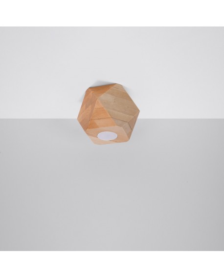 Plafon WOODY 1 naturalne drewno Sollux SL.1009