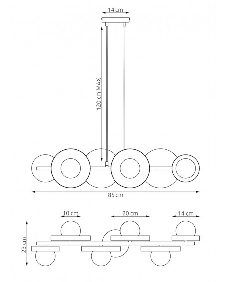 LAMPA MODEL 6 BL BIAŁA