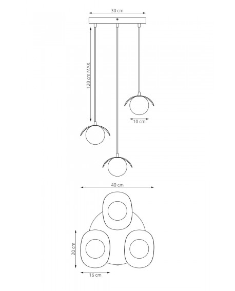 LAMPA RITUAL 3 PREM BIAŁA