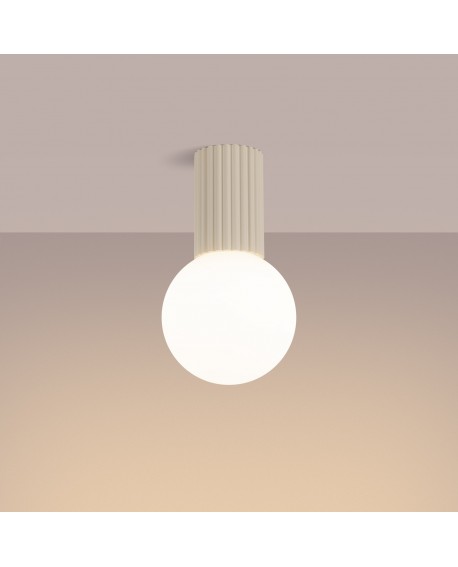 Plafon HALO beżowy IP44 Sollux SL.1718