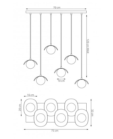 LAMPA RITUAL 6 BIAŁA
