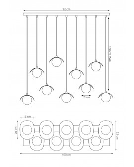 LAMPA RITUAL 9 BIAŁA